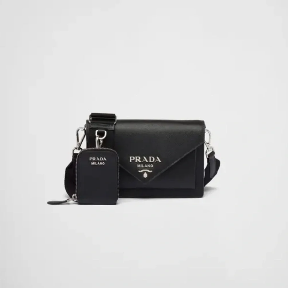 Prada Saffiano Leather Mini Envelope Bag - Picture 1 of 4